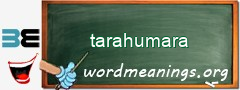 WordMeaning blackboard for tarahumara